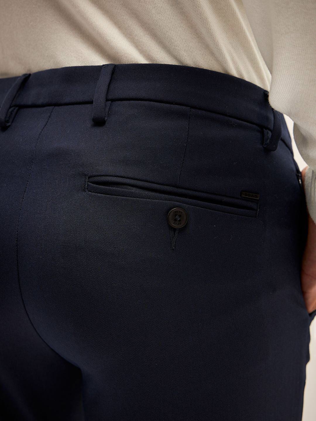THE BEAR HOUSE Men Slim Fit Chinos Trousers