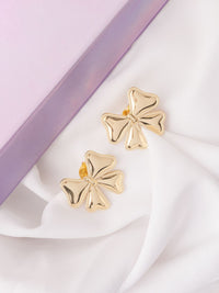 VOGUE PANASH Stainless Steel 18K Gold-Plated Contemporary Studs