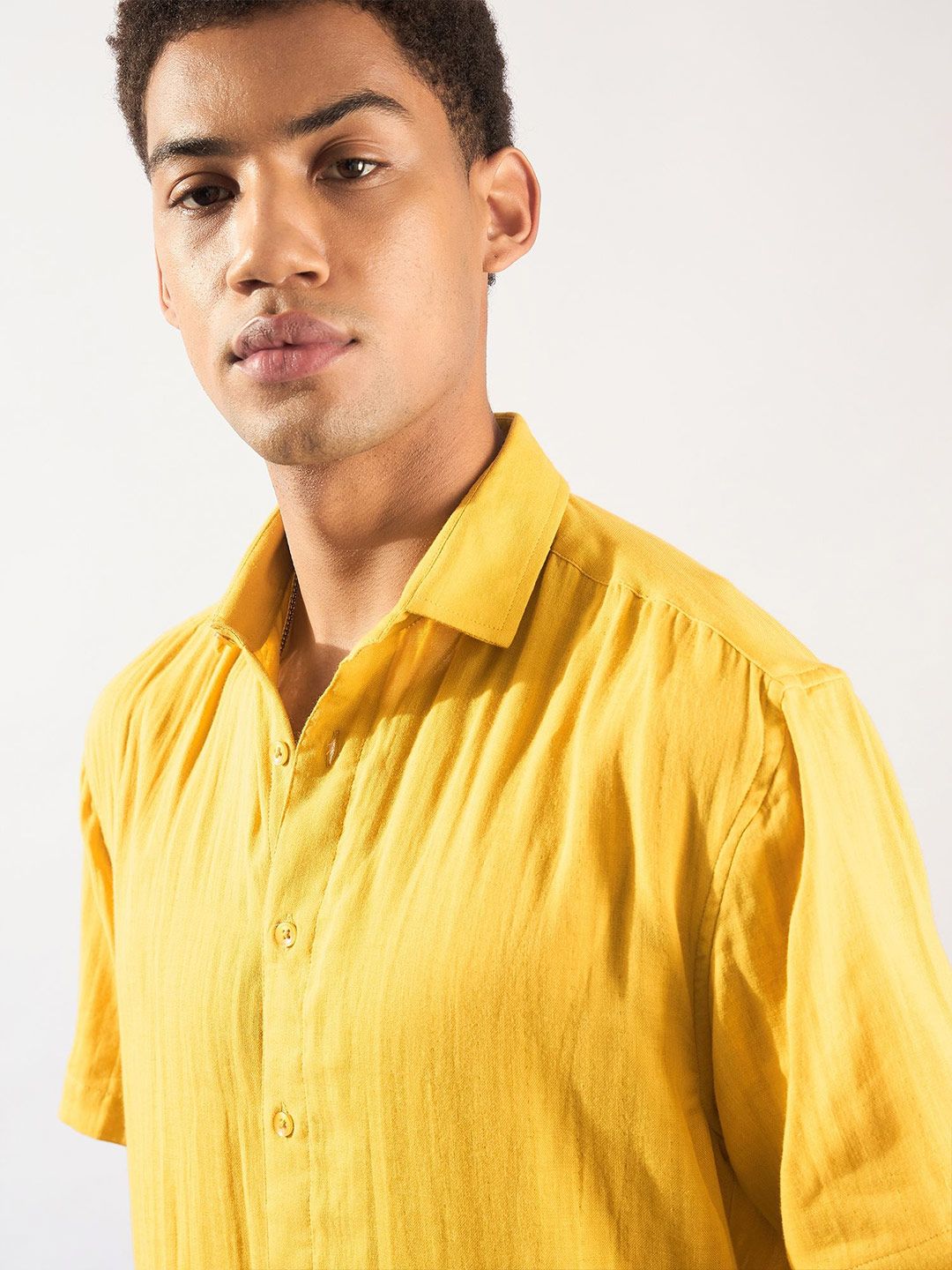 DENNISON Men Comfort Oversized Cotton Opaque Casual Shirt