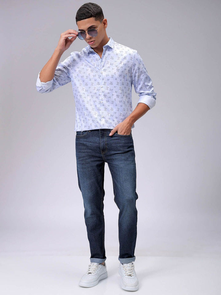 The Indian Garage Co Men Slim Fit Opaque Printed Casual Shirt