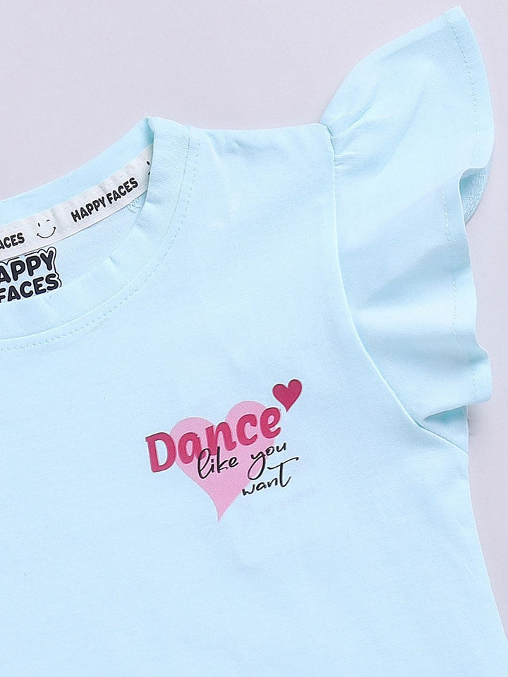 Happy Faces Girls Dora Printed Pure Cotton T-shirt