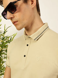 Thomas Scott Men Solid Polo Collar T-shirt