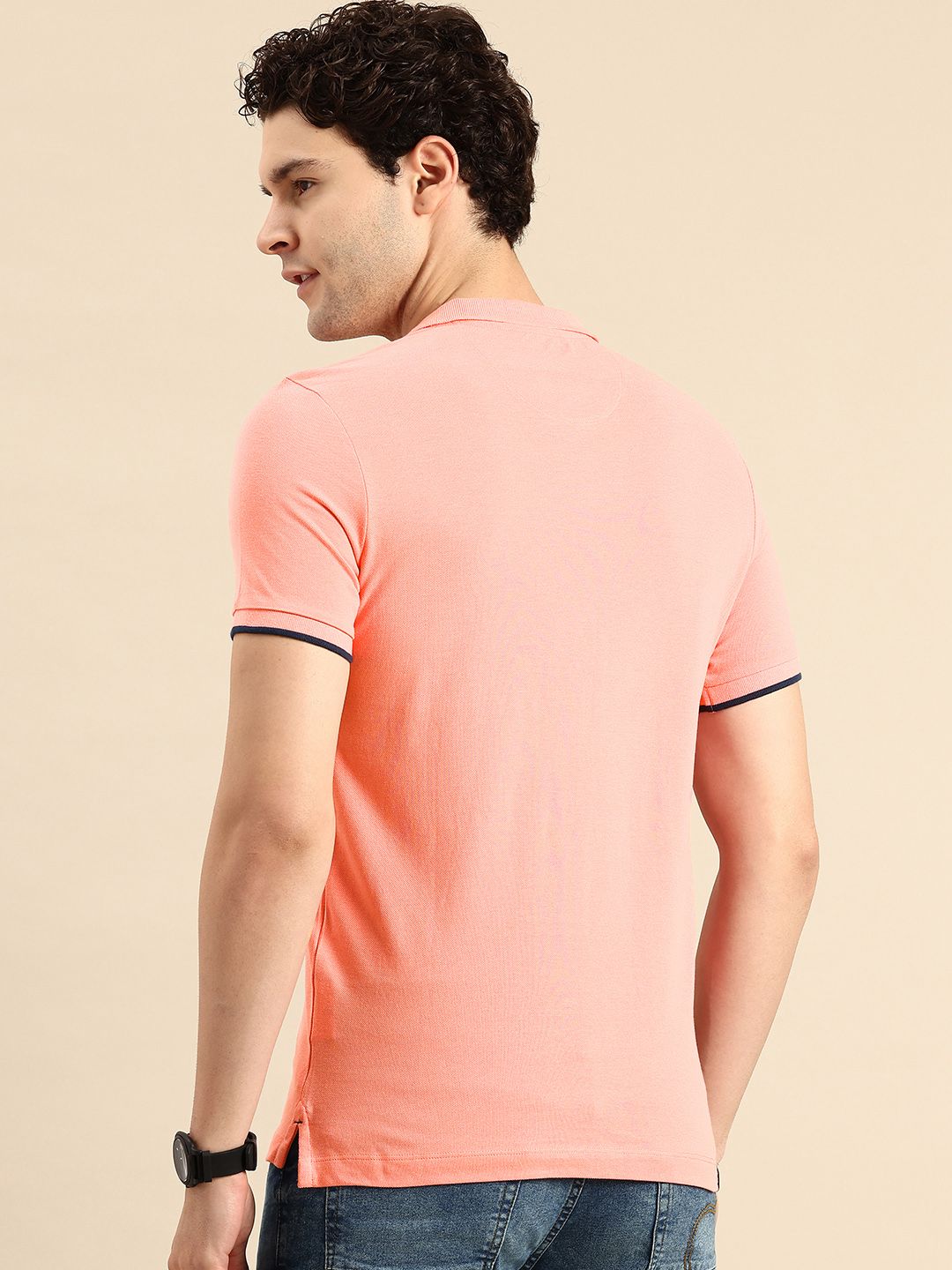 Being Human Polo Collar Pure Cotton T-shirt
