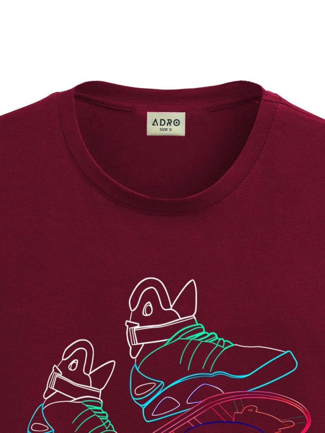 ADRO Men Typography Printed Applique T-shirt