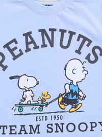 Happy Faces Boys Peanuts Printed Pure Cotton T-shirt