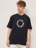 THE BEAR HOUSE Men Typography Printed Round Neck Cotton Oversized T-shirt