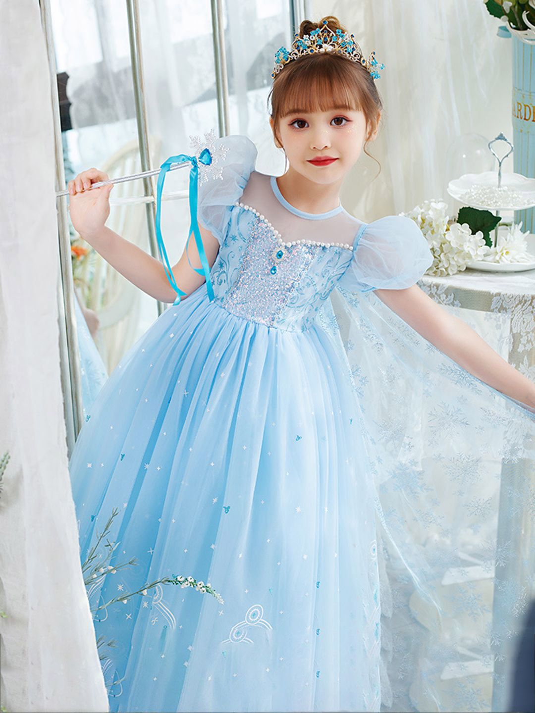 YK Floral Print A-Line Dress