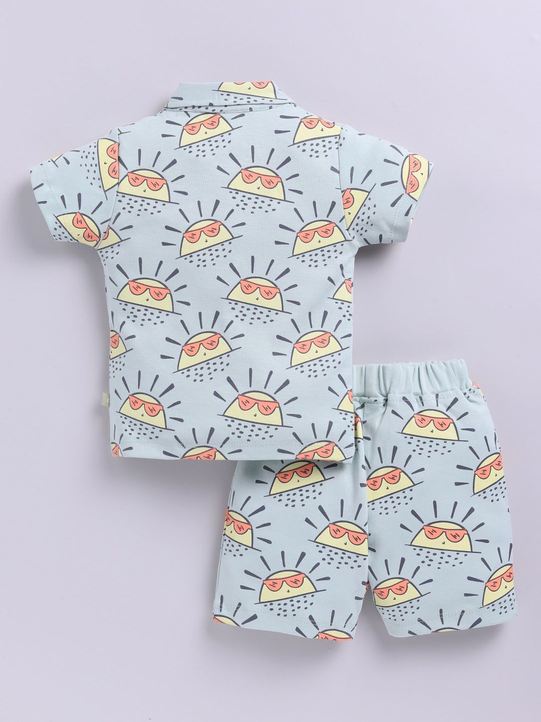 Moms Love Infant Boys Conversational Printed Pure Cotton Clothing Set