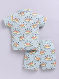 Moms Love Infant Boys Conversational Printed Pure Cotton Clothing Set