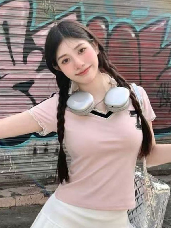 DressBerry Women V-Neck Slim Fit T-shirt