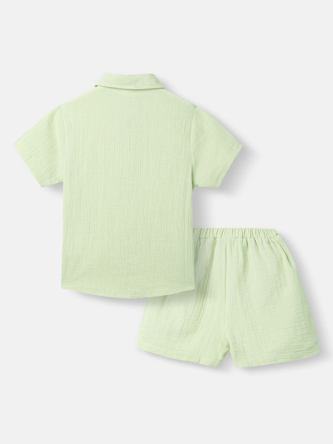 Nauti Nati Boys Shirt Collar Pure Cotton Shirt with Shorts