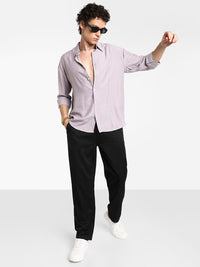 Campus Sutra Men Comfort Spread Collar Solid Casual Shirt