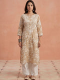 Kurta Sulam Benang Sulam Wanita Rumah Chikankari