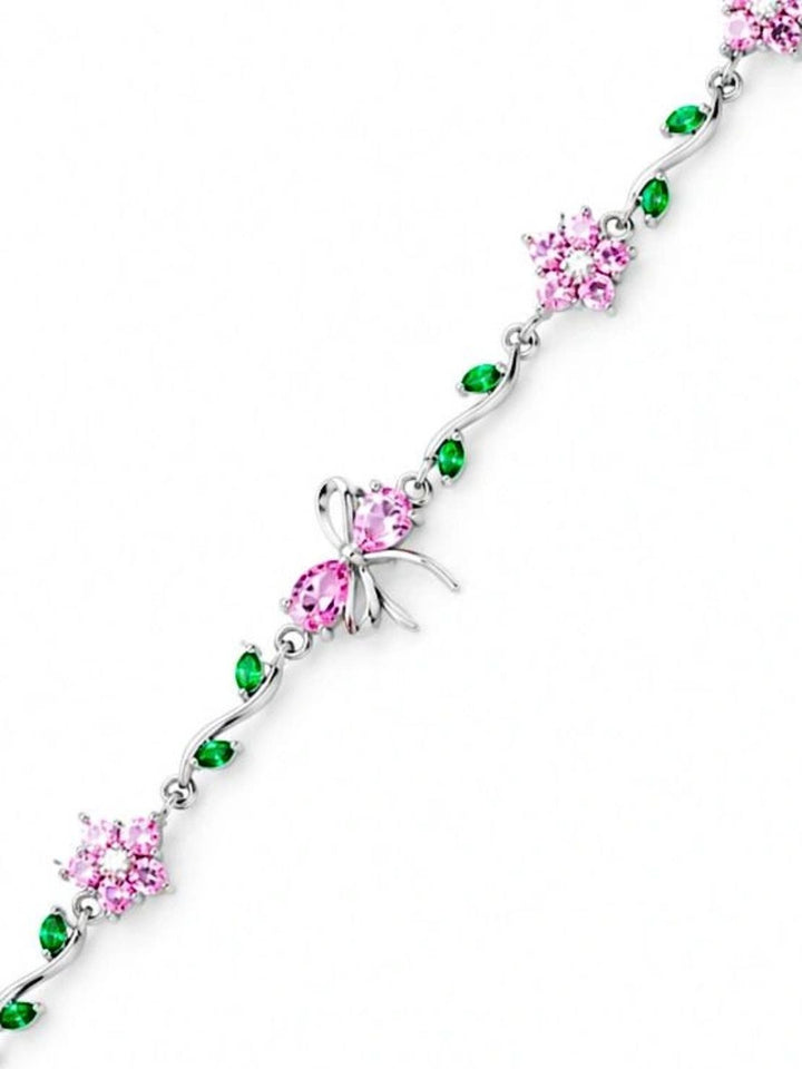 VOGUE PANASH Women Brass Silver-Plated Link Bracelet