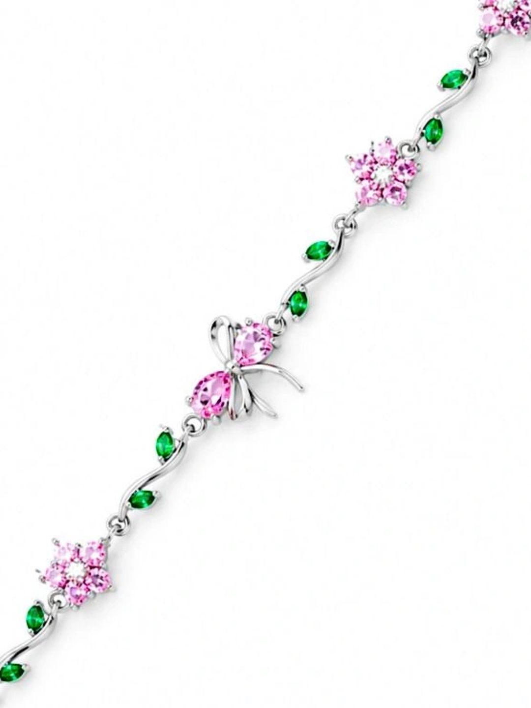 VOGUE PANASH Women Brass Silver-Plated Link Bracelet