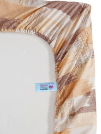 Myntra Elegant Homes Mustard Printed Cotton 400TC Set Cadar King 2.5m x 2.25m