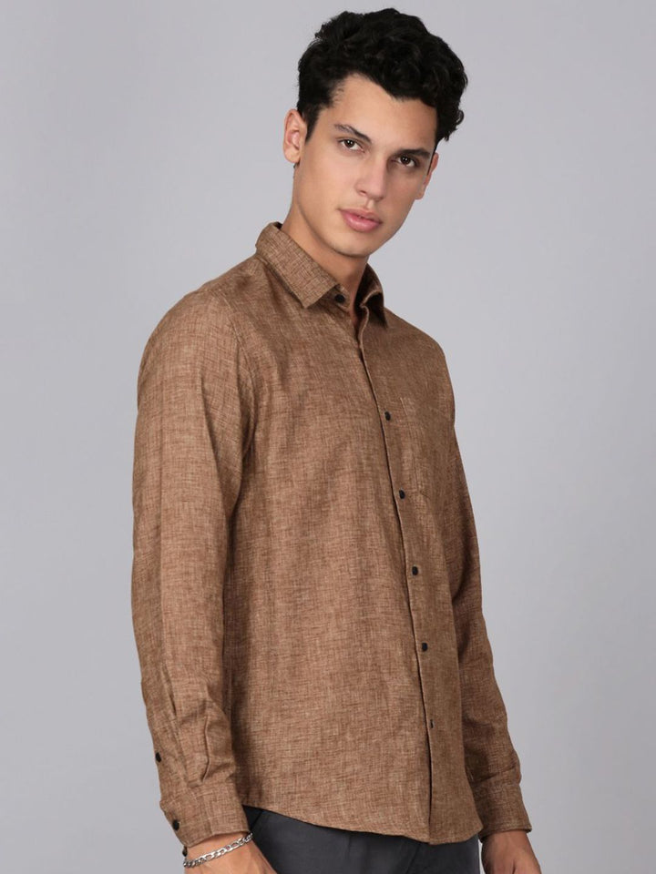 Bene Kleed Relaxed Fit Spread Collar Casual Shirt