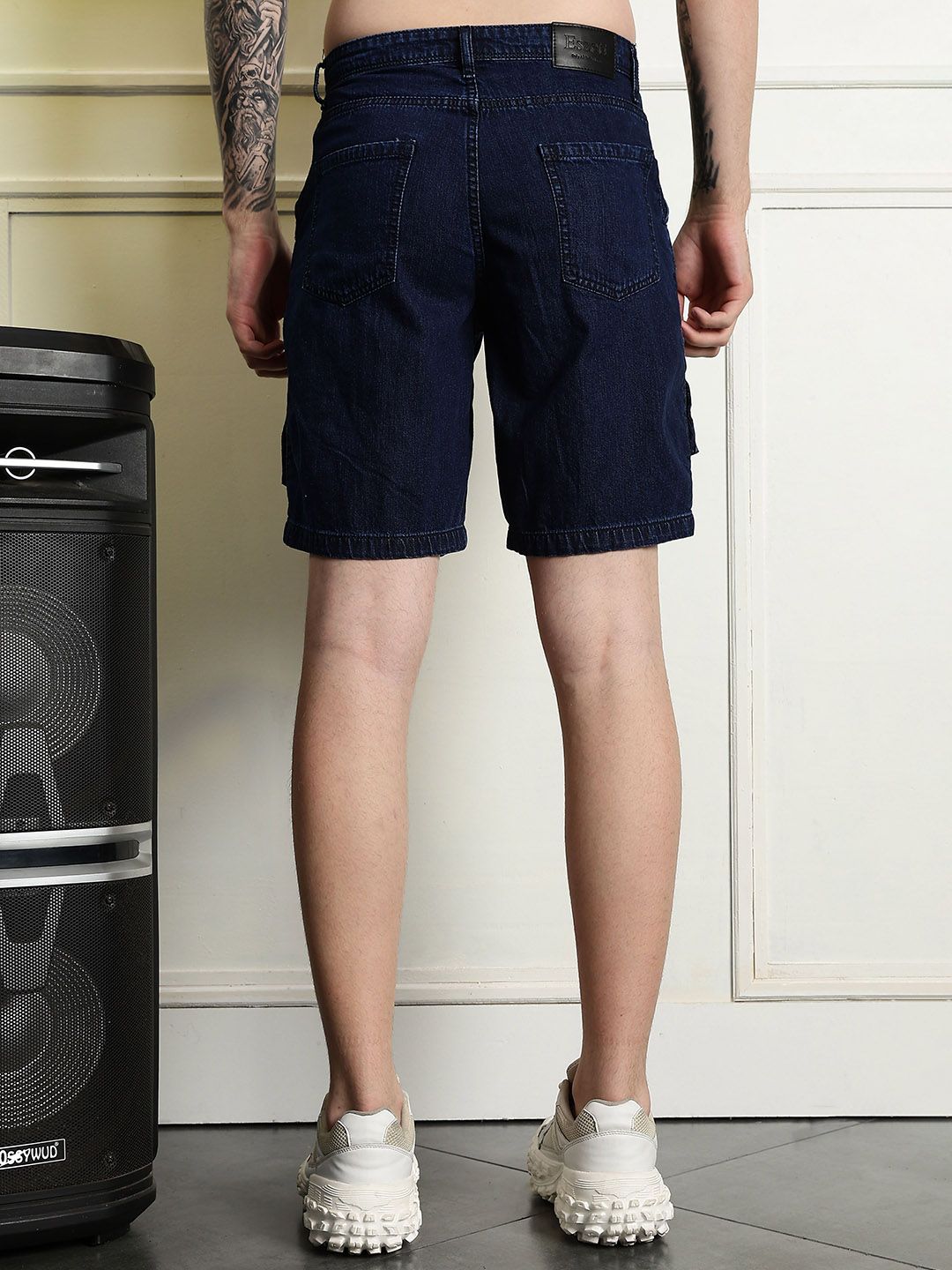 Eszett Men Baggy Seluar Denim Pertengahan Bertingkat Baggy