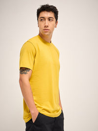 THE BEAR HOUSE Men Solid Round Neck Pure Cotton T-shirt