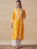 Rumah Wanita Chikankari Sulam Kurta Chikankari