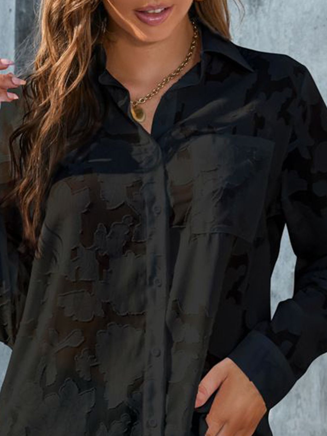 all about you Women Sheer Casual Shirt