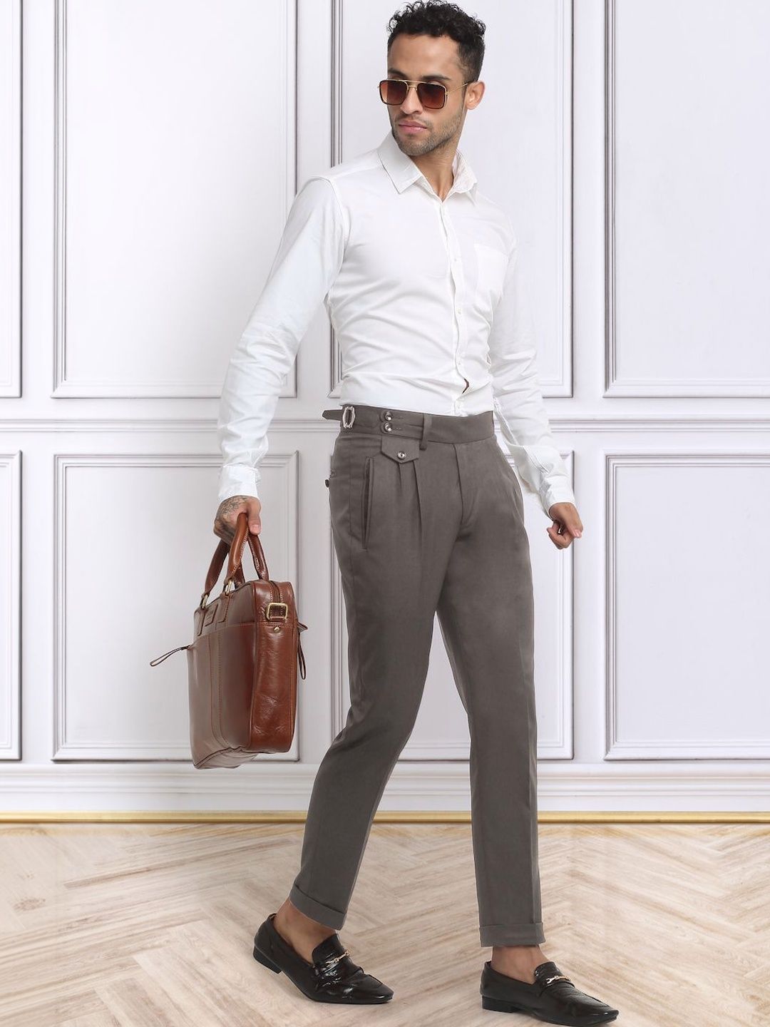 Moda Rapido Men Slim Fit Easy Wash Trousers