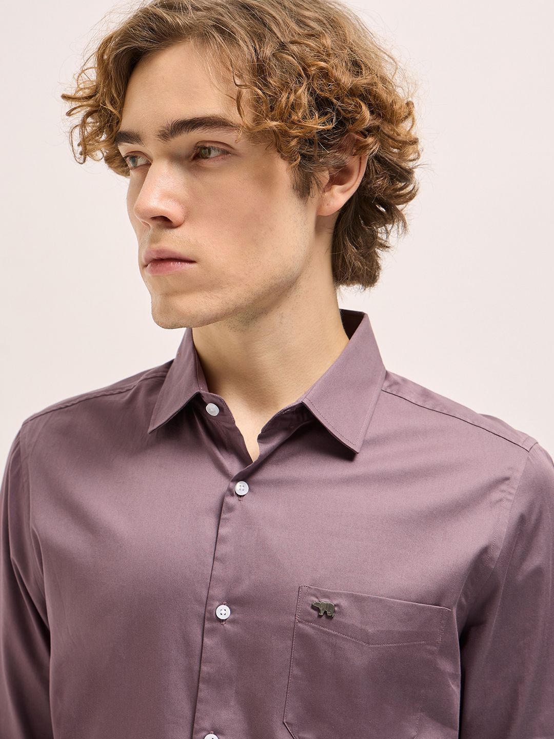 THE BEAR HOUSE Cotton Tailored Fit Formal Shirt