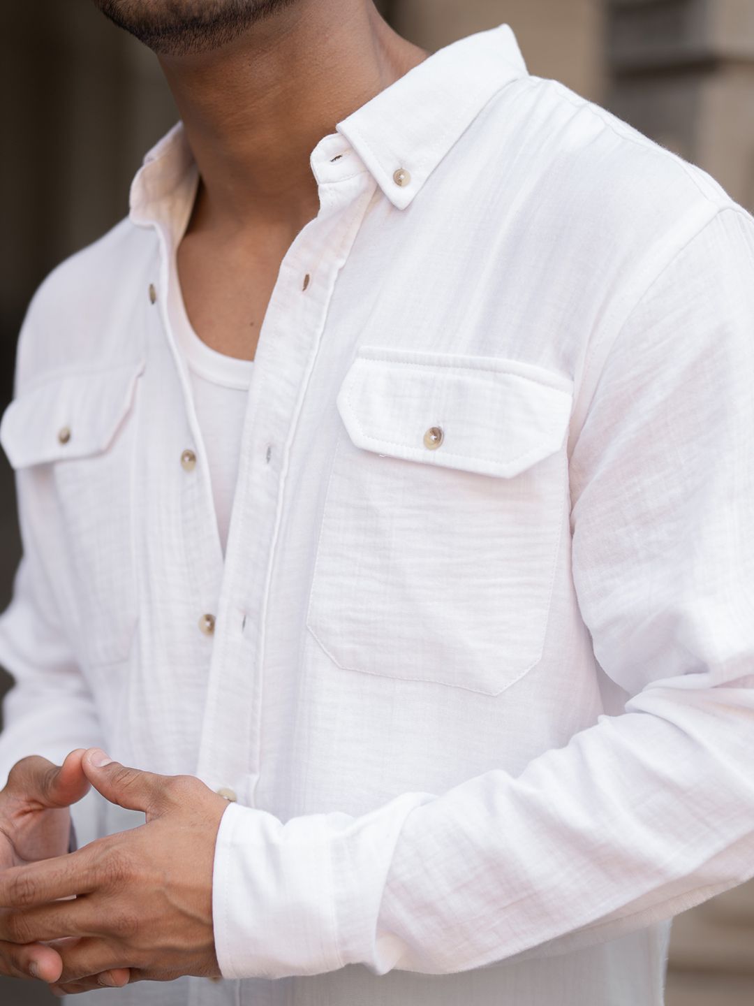 Powerlook Men Opaque Casual Shirt