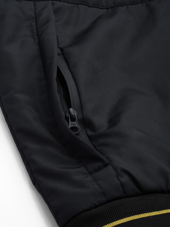 The Indian Garage Co Men Zip-Front Bomber Jacket with Insert Pockets