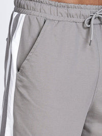 Eszett Men Grey High-Rise Seluar Baggy Biasa Dicuci Mudah