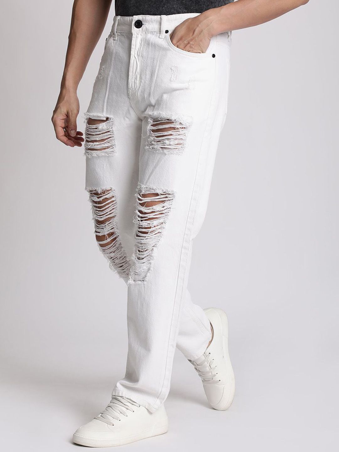 Bene Kleed Men Relaxed Fit Highly Distressed Jeans