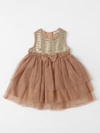 Nauti Nati Embellished Net Fit & Flare Dress