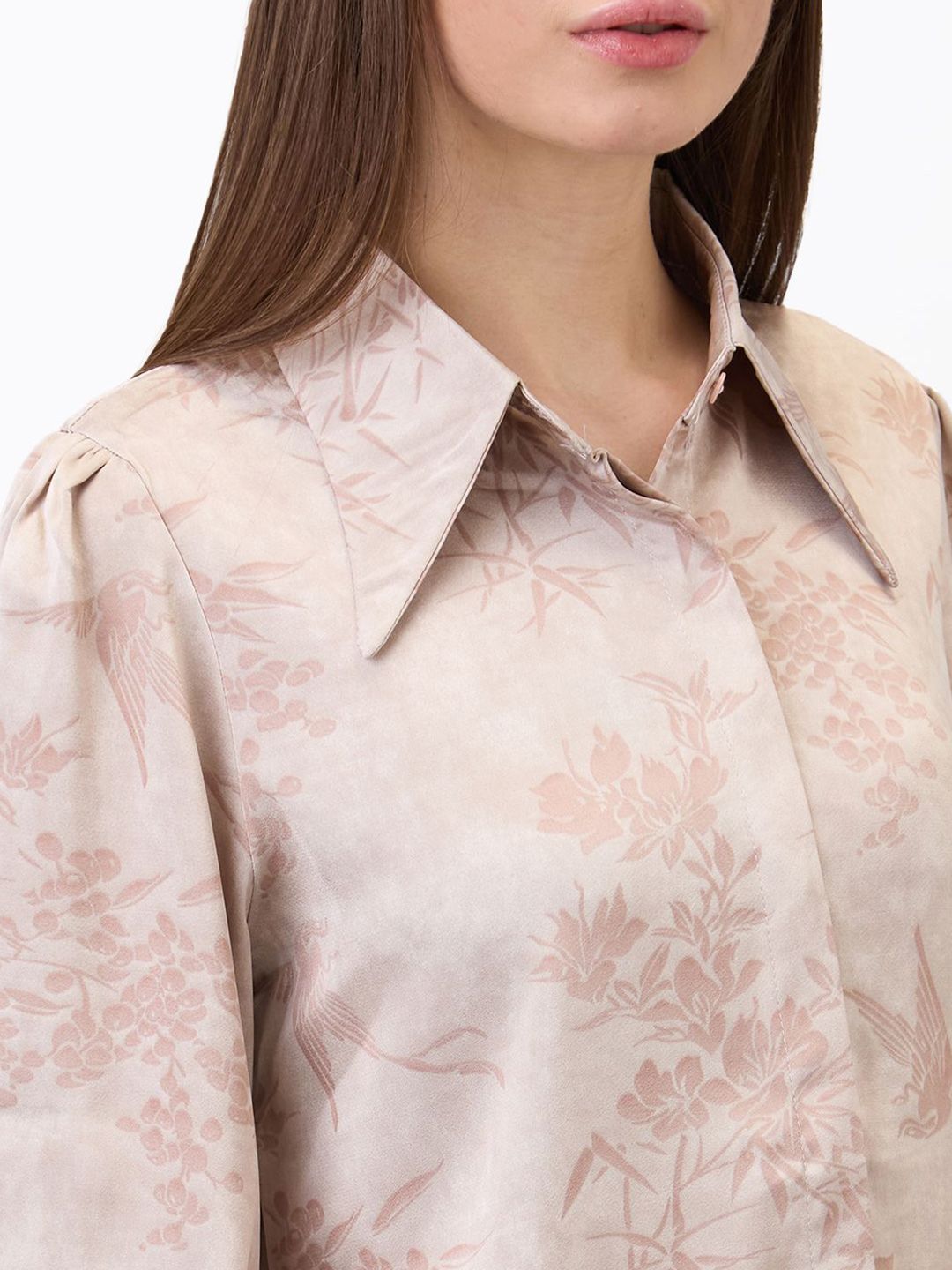 SPYKAR Women Spread Collar Floral Printed Casual Shirt