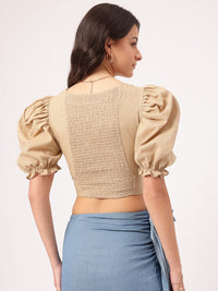 DressBerry Urban Boho Smocked Crop Top