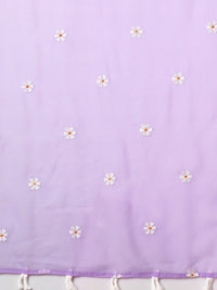 KALINI Floral Embroidered designer Saree with blouse piece