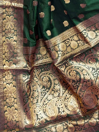 KALINI Ethnic Motifs Woven Design Zari  Banarasi Saree