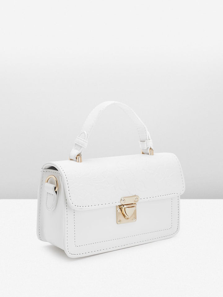 DressBerry Textured Structured Satchel