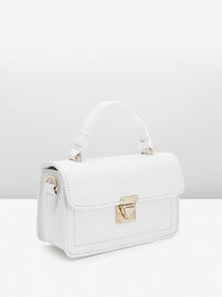DressBerry Textured Structured Satchel