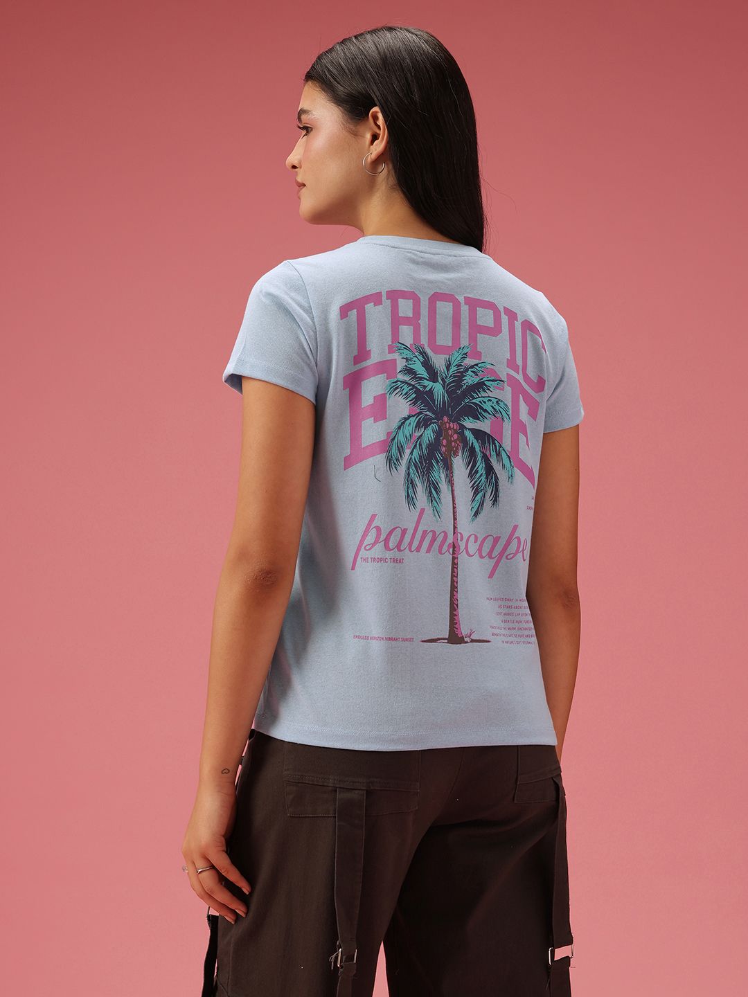 DressBerry Typography Printed Casual T-shirt