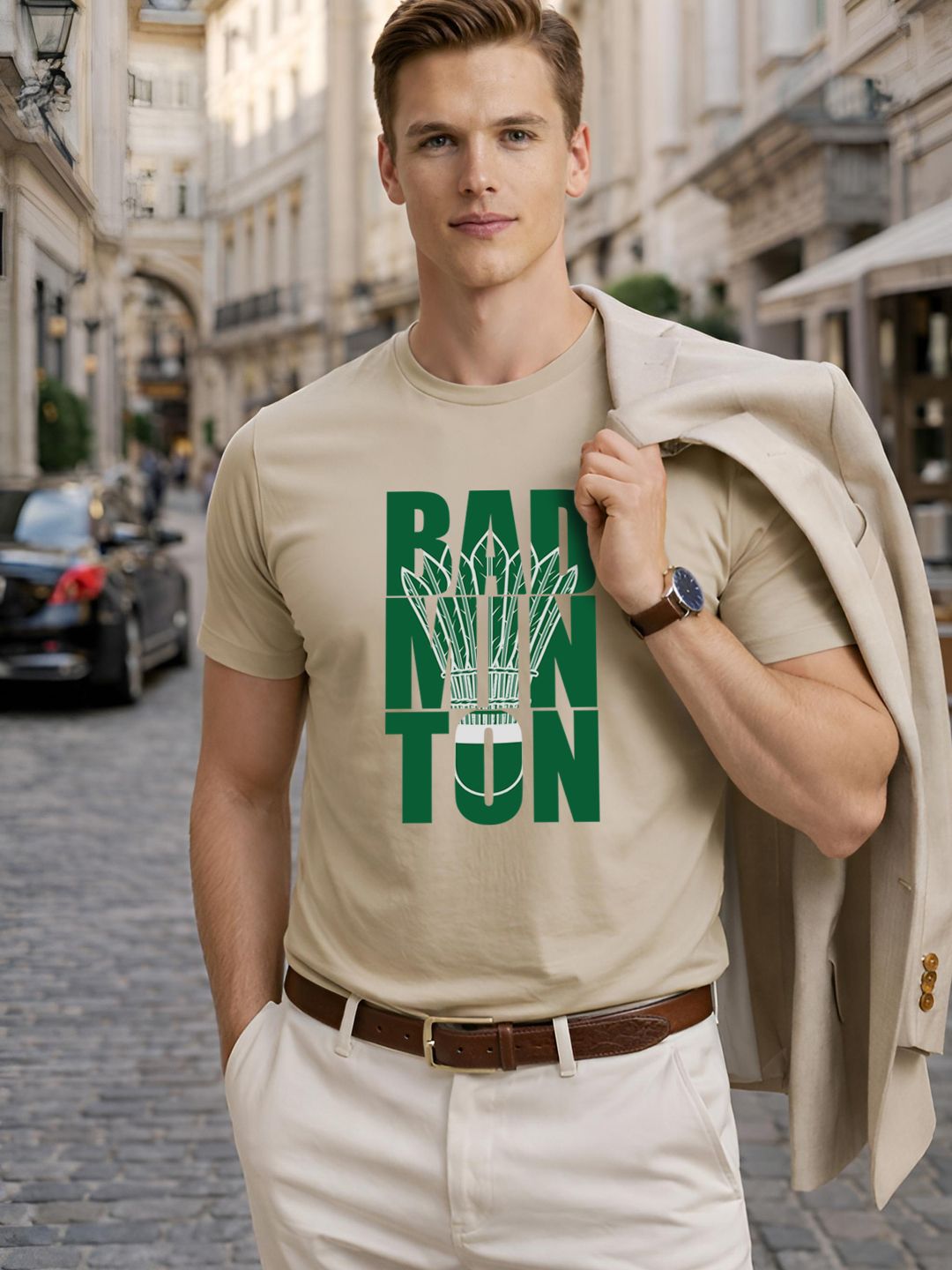 ADRO Men Sports Printed T-shirt