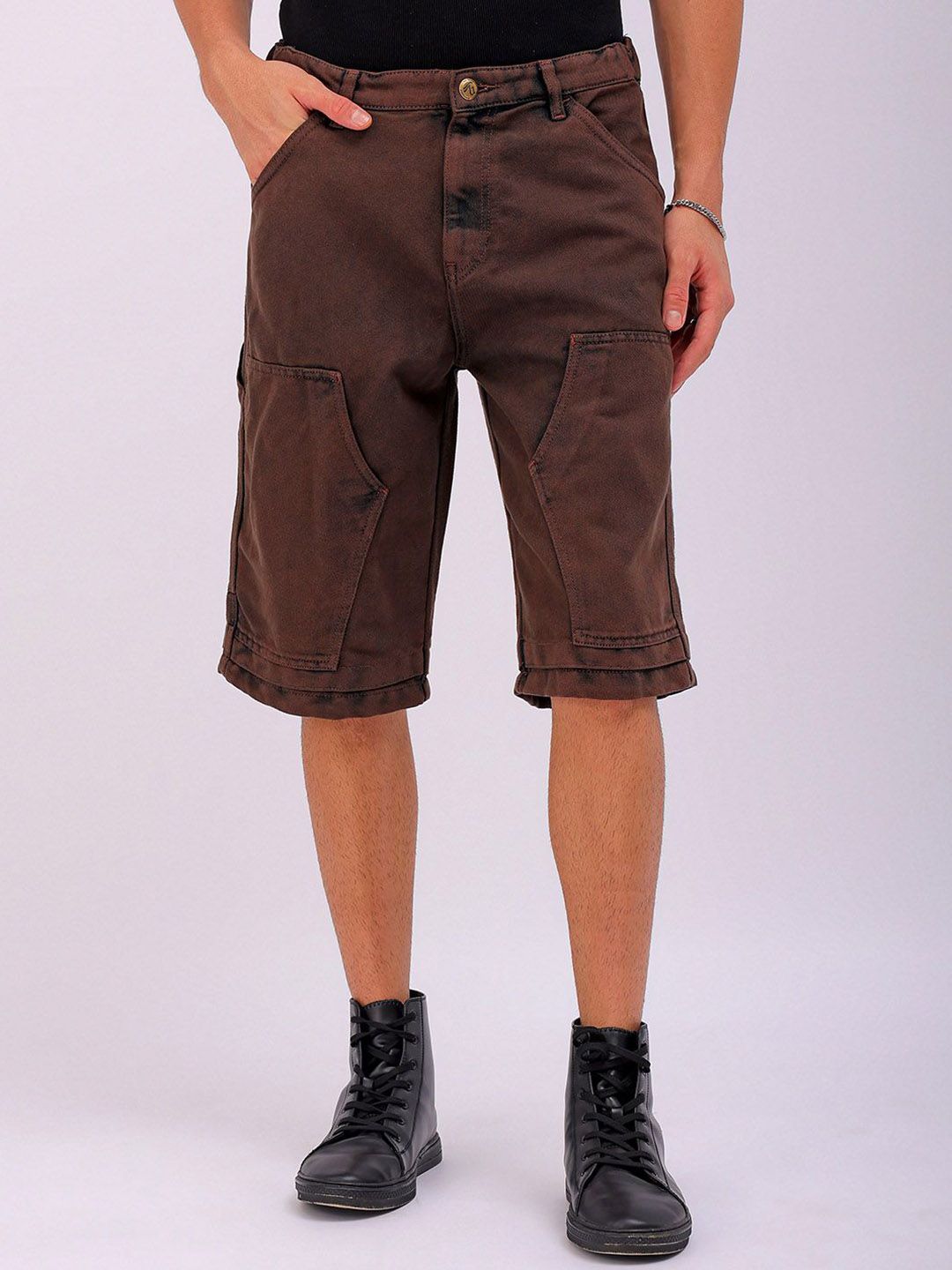 The Indian Garage Co  Solid Men Chino Shorts
