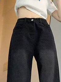 DressBerry Women Cotton High-Rise Light Fade Star Printed Wide Leg Jeans