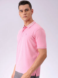 The Indian Garage Co Men Solid Polo Collar T-shirt
