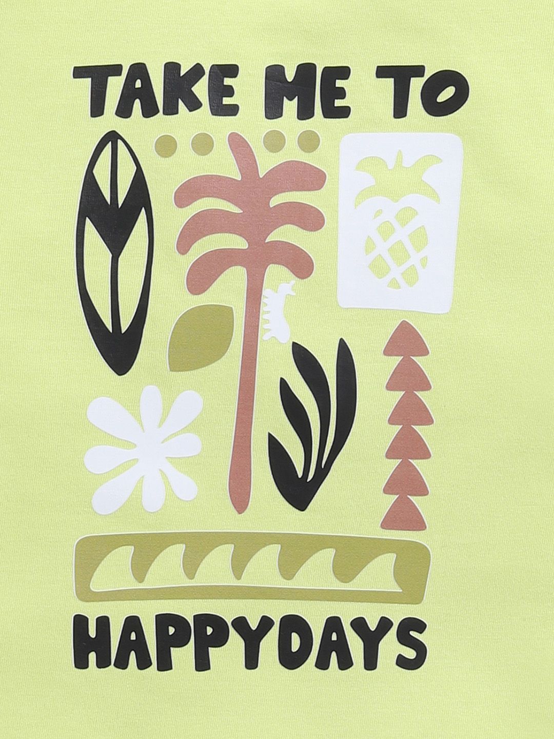Happy Faces Kids Boys Conversational Printed Pure Cotton T-Shirt