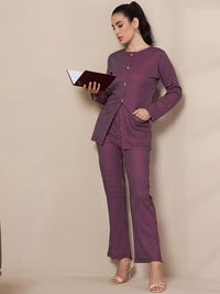 SASSAFRAS worklyf Women Striped Urban Slim Slim Fit Trousers