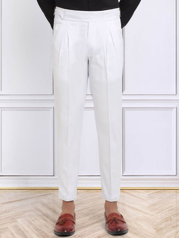 KLOTTHE Men Cotton Slim Fit Formal Trousers