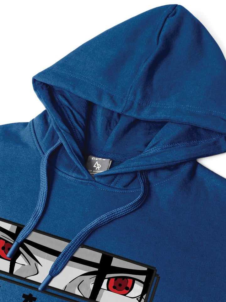 ADRO Mens Itachi Uchiha 320 GSM Heavyweight Cotton Poly Fleece Printed Hoodies