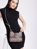 DressBerry Animal Print Sling Bag with Bow Detail