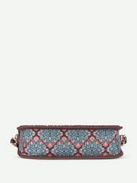 ZOUK Kolkata Nouveau Printed Baguette Handheld Bag
