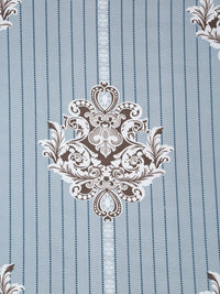 Myntra Elegant Homes Motif Etnik Kelabu Policotton 300 TC Cadar Halus King dengan 2 Sarung Bantal-98 x 89 inci